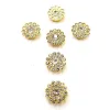 Three-layer diamond buckle decorative buckle accessory clothing accessory 14MM button Item Picture